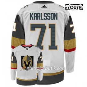 Barn Ishockey Vegas Golden Knights Tröja WILLIAM KARLSSON 71 Adidas Vit Authentic